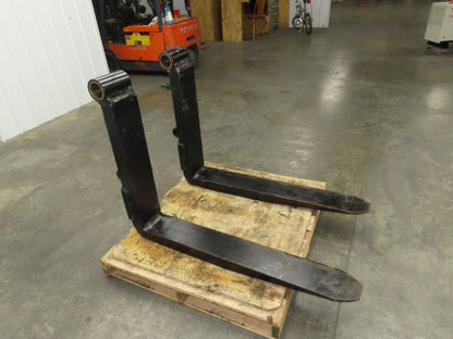 7x48" Shaft Mount Steel Forklift Fork Tines 20.5" Carriage 1-Pair 17,500 lb