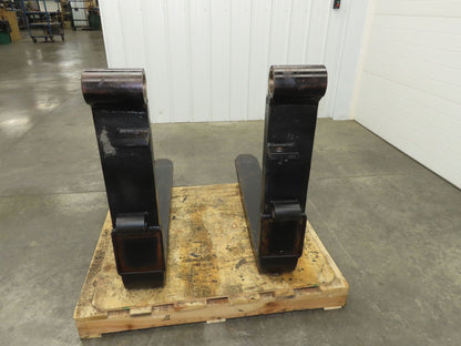 7x48" Shaft Mount Steel Forklift Fork Tines 20.5" Carriage 1-Pair 17,500 lb