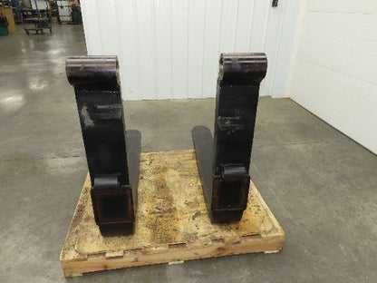 7x48" Shaft Mount Steel Forklift Fork Tines 20.5" Carriage 1-Pair 17,500 lb