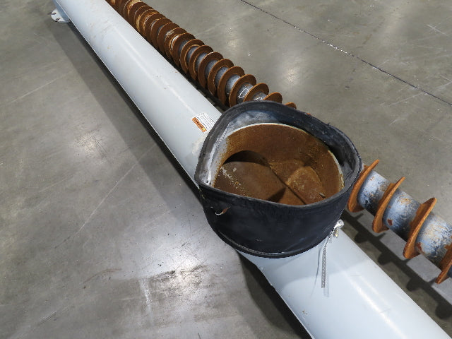 Dynamic Air Accu-Flo 495 7"x 16' Screw Feeder Bulk Conveyor Auger  -No Drive-