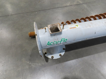 Dynamic Air Accu-Flo 495 7"x 16' Screw Feeder Bulk Conveyor Auger  -No Drive-
