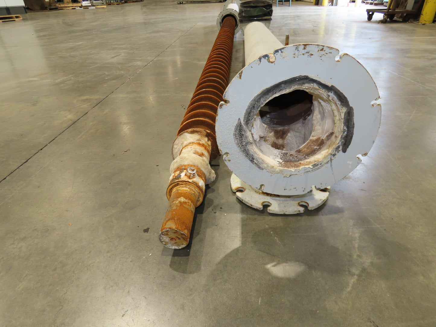 Dynamic Air Accu-Flo 495 7"x 16' Screw Feeder Bulk Conveyor Auger  -No Drive-