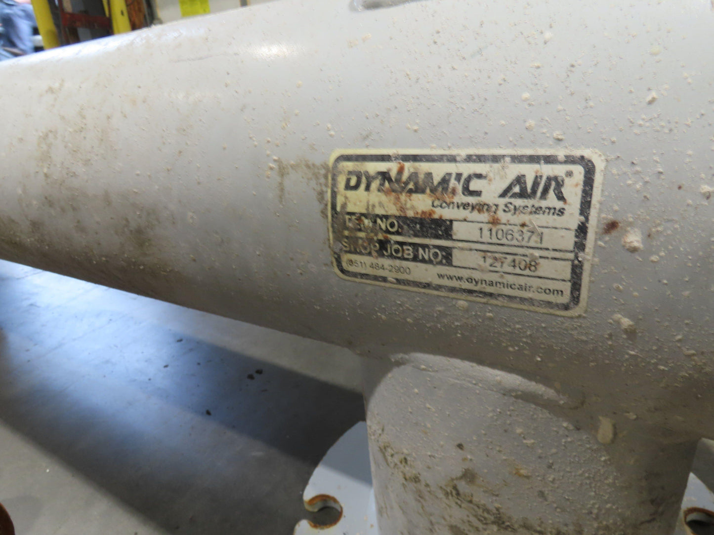 Dynamic Air Accu-Flo 495 7"x 16' Screw Feeder Bulk Conveyor Auger  -No Drive-