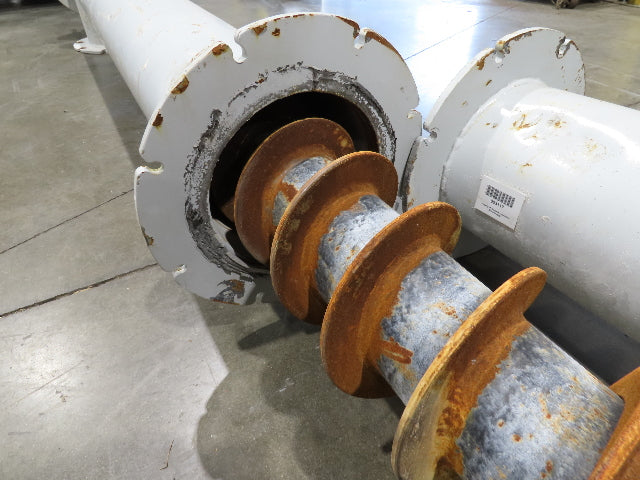 Dynamic Air Accu-Flo 495 7"x 16' Screw Feeder Bulk Conveyor Auger  -No Drive-