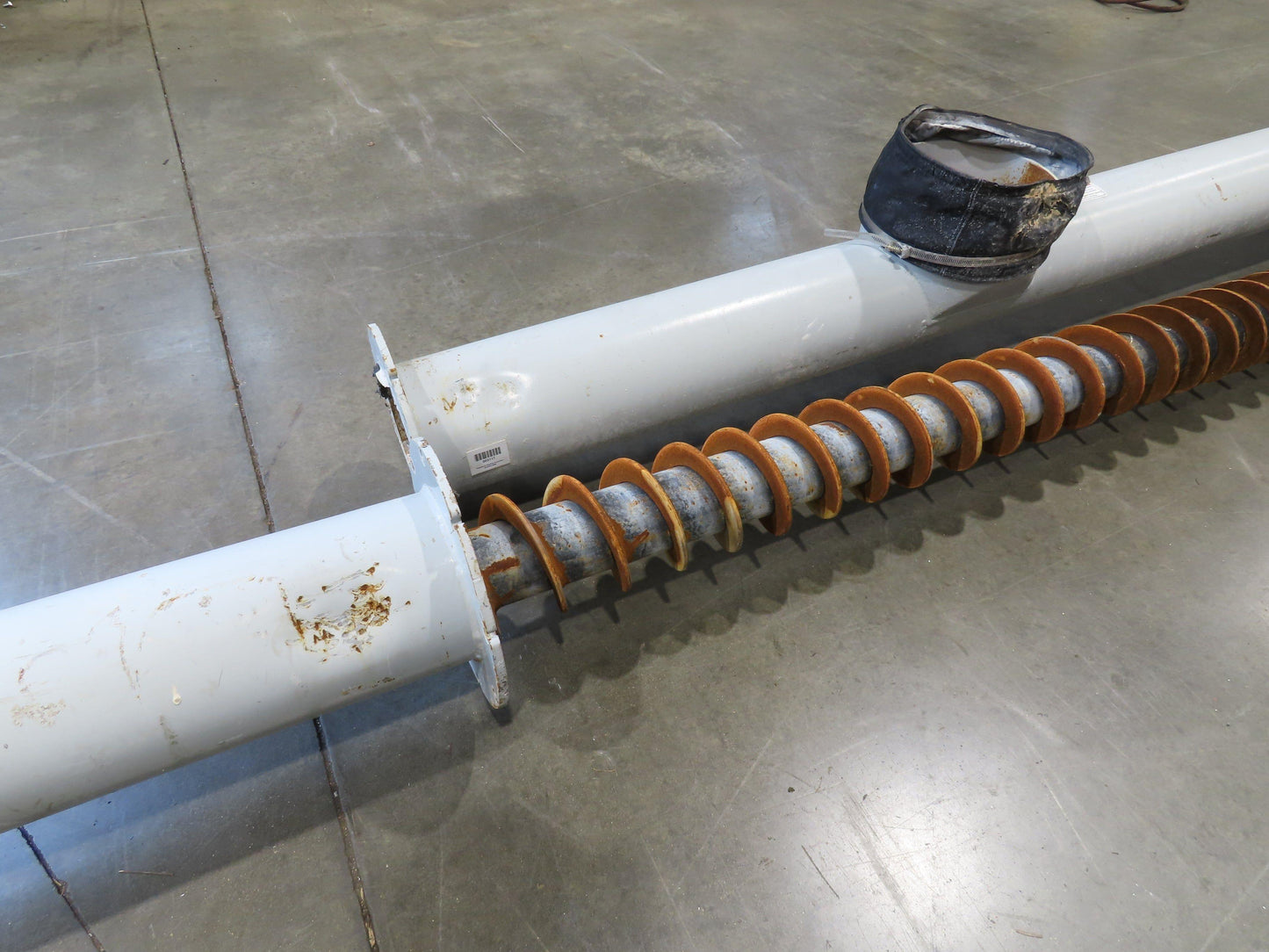 Dynamic Air Accu-Flo 495 7"x 16' Screw Feeder Bulk Conveyor Auger  -No Drive-