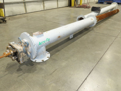 Dynamic Air Accu-Flo 495 7"x 16' Screw Feeder Bulk Conveyor Auger  -No Drive-