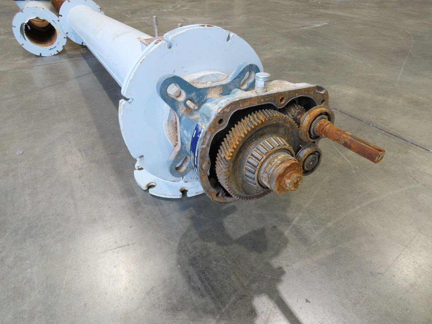 Dynamic Air Accu-Flo 495 7"x 16' Screw Feeder Bulk Conveyor Auger  -No Drive-