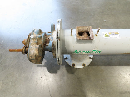 Dynamic Air Accu-Flo 495 7"x 16' Screw Feeder Bulk Conveyor Auger  -No Drive-