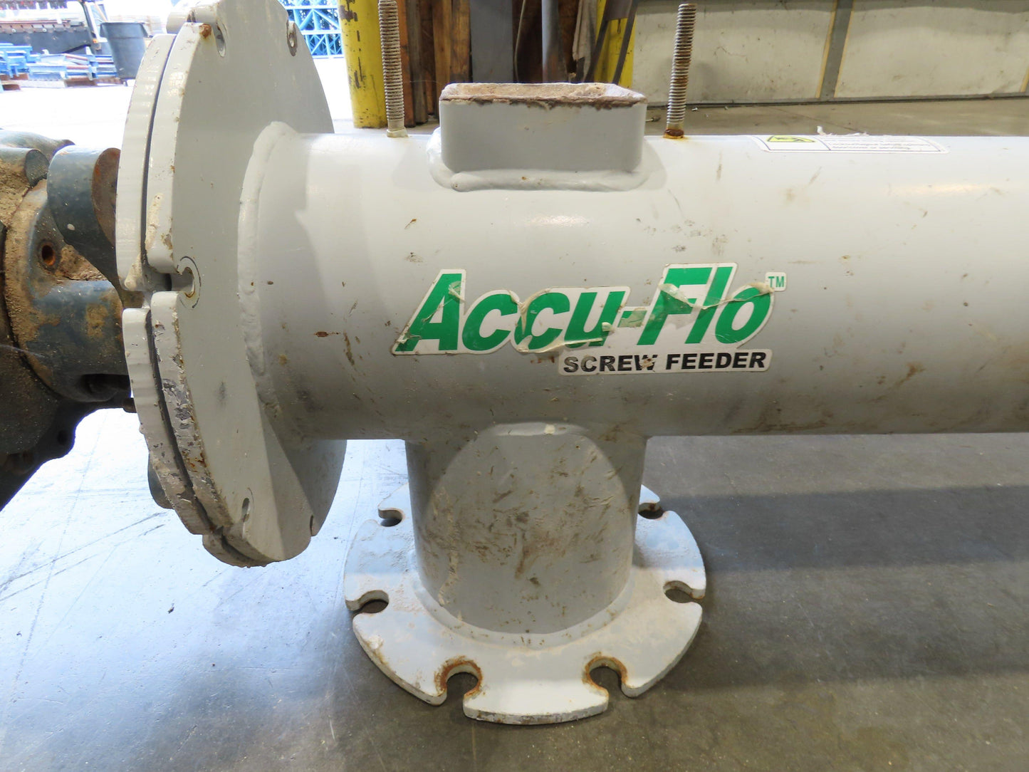 Dynamic Air Accu-Flo 495 7"x 16' Screw Feeder Bulk Conveyor Auger  -No Drive-