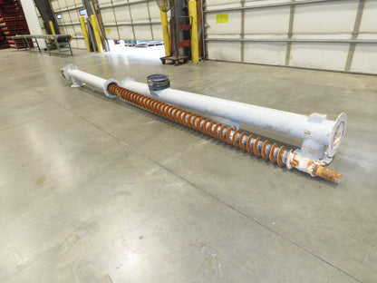 Dynamic Air Accu-Flo 495 7"x 16' Screw Feeder Bulk Conveyor Auger  -No Drive-