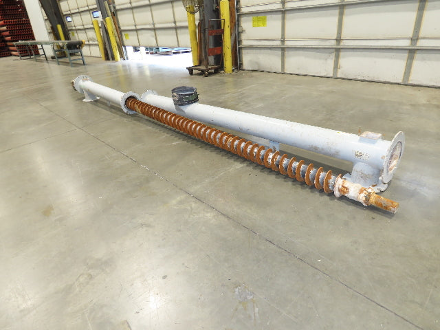 Dynamic Air Accu-Flo 495 7"x 16' Screw Feeder Bulk Conveyor Auger  -No Drive-