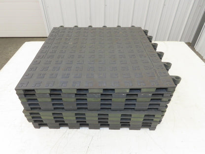 Wearwell H-9389 ErgoDeck Mat - 18 x 18", Solid Tile 7/8" Thick  Lot of 10pcs