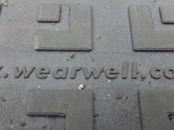 Wearwell H-9389 ErgoDeck Mat - 18 x 18", Solid Tile 7/8" Thick  Lot of 24