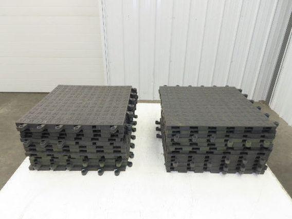 Wearwell H-9389 ErgoDeck Mat - 18 x 18", Solid Tile 7/8" Thick  Lot of 24