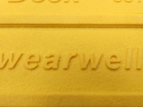 Wearwell H-9391 ErgoDeck Mat - 6 x 18", Ramp Edge 7/8" Thick  Lot of 20