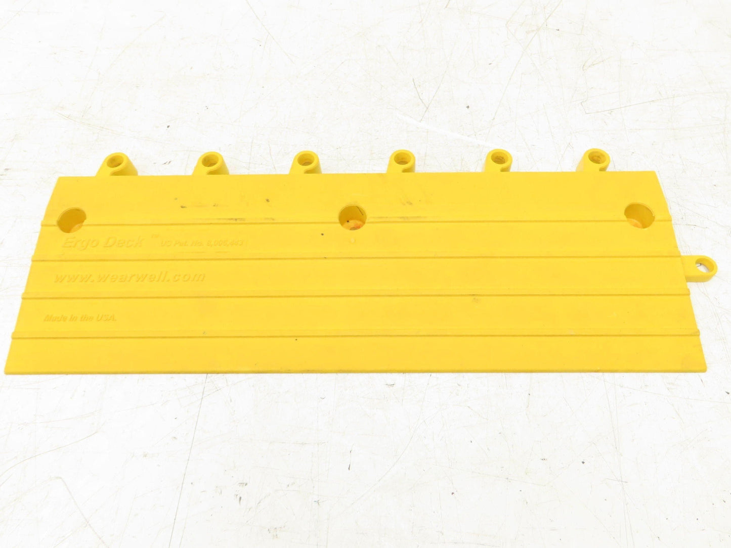 Wearwell H-9391 ErgoDeck Mat - 6 x 18", Ramp Edge 7/8" Thick  Lot of 20