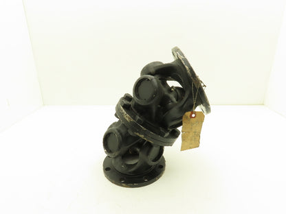 GWB Universal U-Joint Flanged Cardan Drive Shaft 180mm OD 310mm OAL 8-Bolt