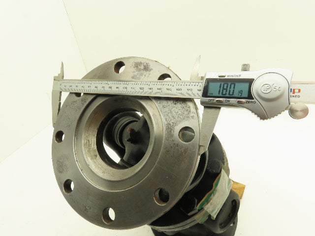 GWB Universal U-Joint Flanged Cardan Drive Shaft 180mm OD 310mm OAL 8-Bolt