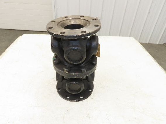 GWB Universal U-Joint Flanged Cardan Drive Shaft 180mm OD 310mm OAL 8-Bolt
