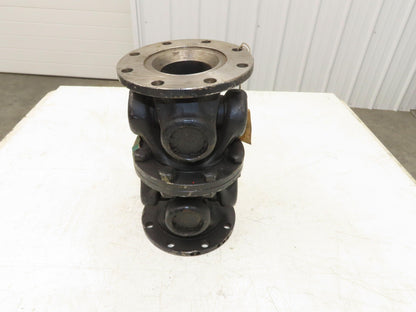 GWB Universal U-Joint Flanged Cardan Drive Shaft 180mm OD 310mm OAL 8-Bolt