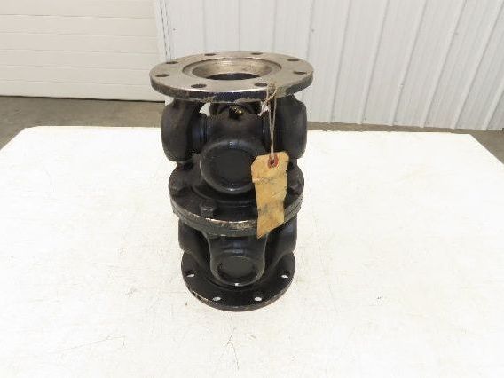 GWB Universal U-Joint Flanged Cardan Drive Shaft 180mm OD 310mm OAL 8-Bolt