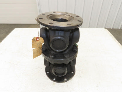 GWB Universal U-Joint Flanged Cardan Drive Shaft 180mm OD 310mm OAL 8-Bolt