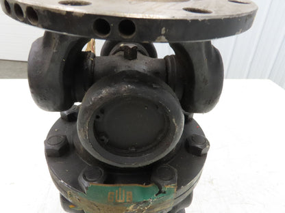 GWB Universal U-Joint Flanged Cardan Drive Shaft 180mm OD 310mm OAL 8-Bolt