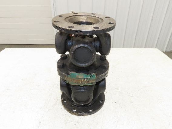 GWB Universal U-Joint Flanged Cardan Drive Shaft 180mm OD 310mm OAL 8-Bolt