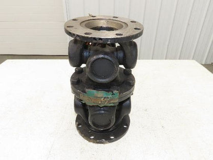 GWB Universal U-Joint Flanged Cardan Drive Shaft 180mm OD 310mm OAL 8-Bolt