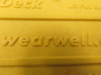 Wearwell H-9392 ErgoDeck Mat - 6 x 15", Ramp Edge Round Outside Corner Lot of 4