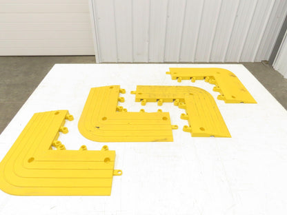 Wearwell H-9392 ErgoDeck Mat - 6 x 15", Ramp Edge Round Outside Corner Lot of 4