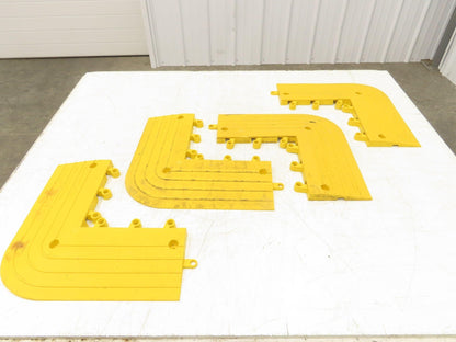 Wearwell H-9392 ErgoDeck Mat - 6 x 15", Ramp Edge Round Outside Corner Lot of 4