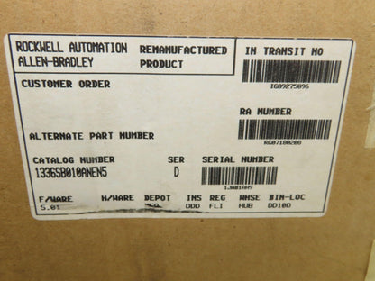 Allen Bradley 1336S-B010-AN-EN5 AC Variable Speed Drive Ser D VFD 480V 3Ph 10HP