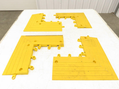Wearwell H-9392 ErgoDeck Mat - 6 x 15", Ramp Edge Square Outside Corner Lot of 4