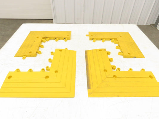 Wearwell H-9392 ErgoDeck Mat - 6 x 15", Ramp Edge Square Outside Corner Lot of 4