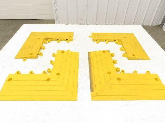 Wearwell H-9392 ErgoDeck Mat - 6 x 15", Ramp Edge Square Outside Corner Lot of 4