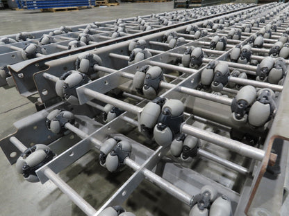15"x 36' 5" Multi-Directional Roller Conveyor Interroll 2500 OmniWheel Roll-Flex