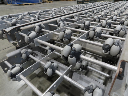 15"x 36' 5" Multi-Directional Roller Conveyor Interroll 2500 OmniWheel Roll-Flex