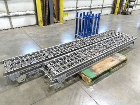 15"x 36' 5" Multi-Directional Roller Conveyor Interroll 2500 OmniWheel Roll-Flex