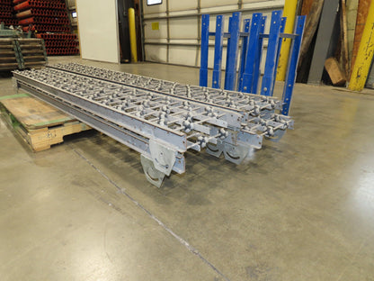 15"x 36' 5" Multi-Directional Roller Conveyor Interroll 2500 OmniWheel Roll-Flex