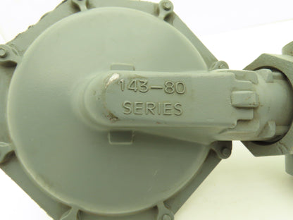 Sensus 143-80 Service Regulator Gas Pressure 3/8" Orifice 1/2" NPT 6-14" WC