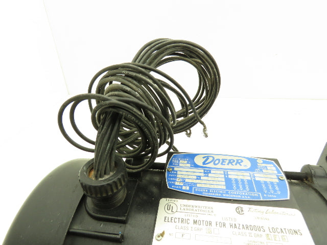 Doerr LR-19363 PFU3 AC Motor Hazardous Locations 1/2Hp 1725rpm 230/460v 3Ph