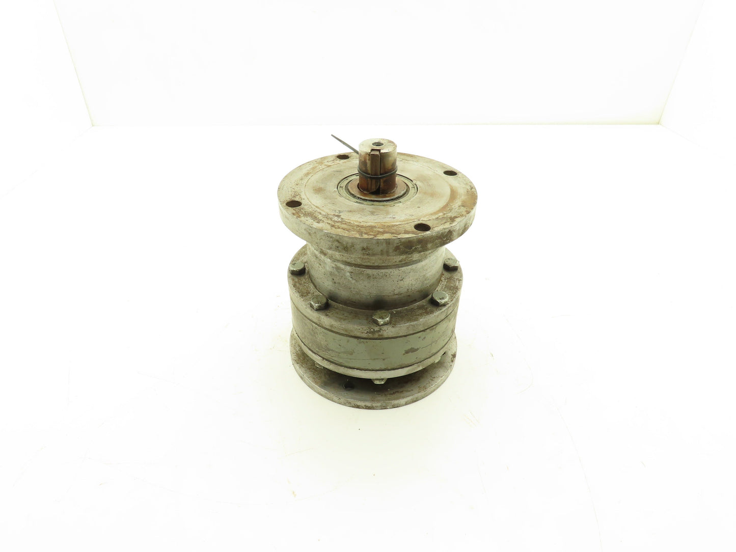 Inline Helical Gear Reducer 60:1 Gearbox IEC 71 Metric C-Face x Flanged Output