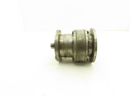 Inline Helical Gear Reducer 60:1 Gearbox IEC 71 Metric C-Face x Flanged Output