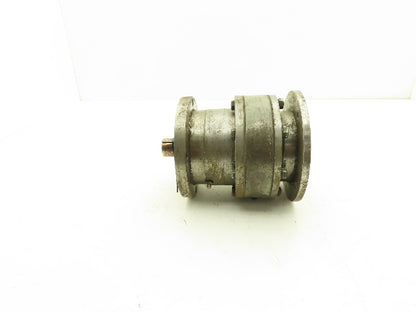 Inline Helical Gear Reducer 60:1 Gearbox IEC 71 Metric C-Face x Flanged Output