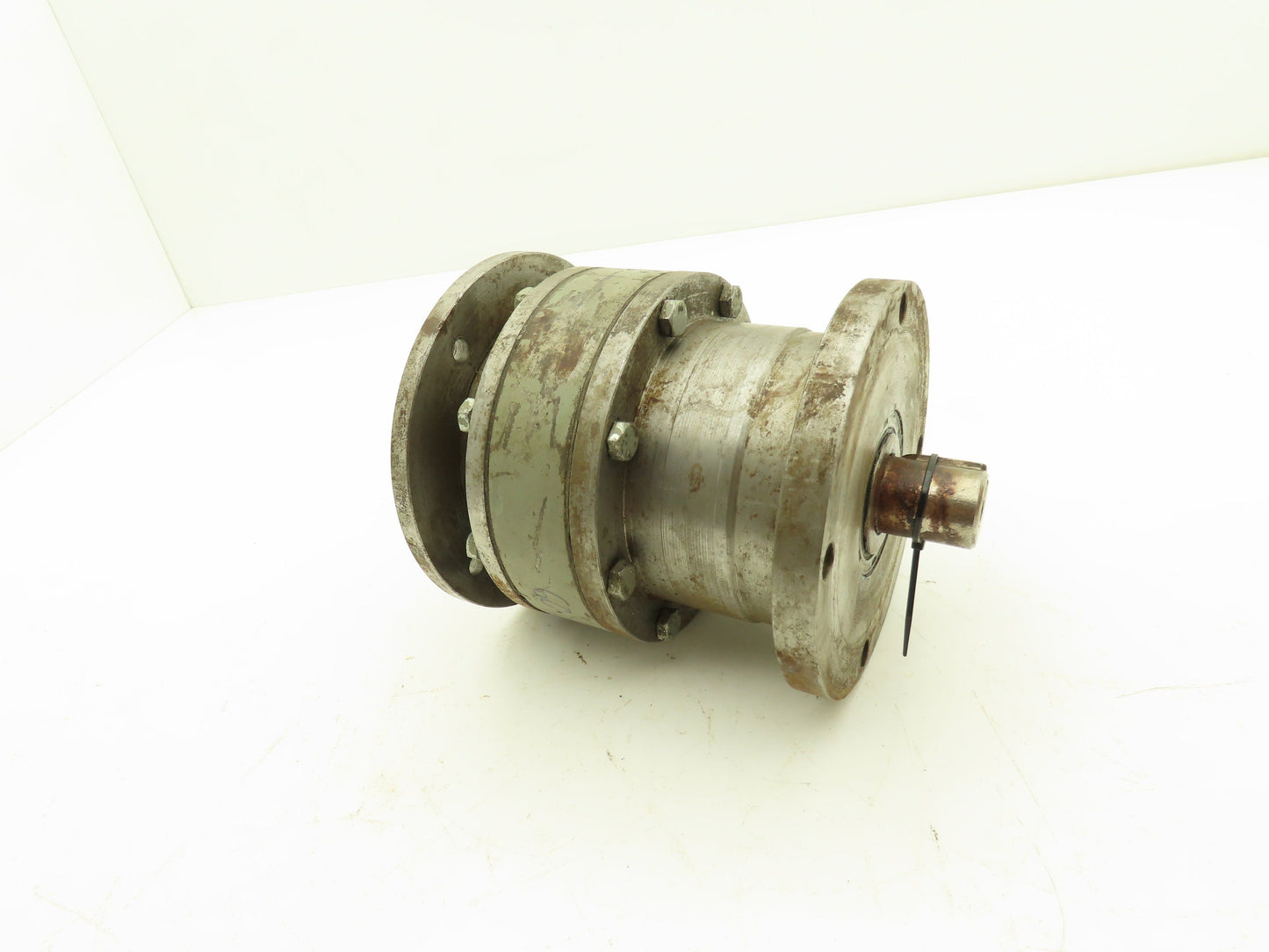 Inline Helical Gear Reducer 60:1 Gearbox IEC 71 Metric C-Face x Flanged Output
