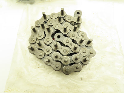 Hi-Max Riveted #60 Roller Chain Single Pin D-1 Attachment 3/4" Pitch 21'