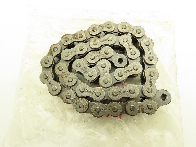 Hi-Max Riveted #60 Roller Chain Single Pin D-1 Attachment 3/4" Pitch 21'