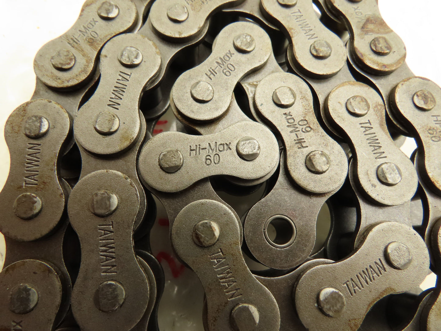 Hi-Max Riveted #60 Roller Chain Single Pin D-1 Attachment 3/4" Pitch 21'