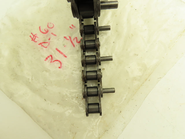 Hi-Max Riveted #60 Roller Chain Single Pin D-1 Attachment 3/4" Pitch 21'